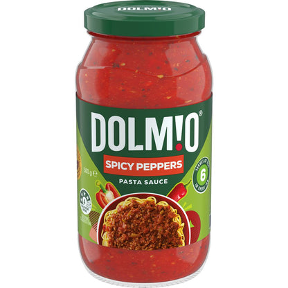 Dolmio Extra Spicy Peppers Tomato Pasta Sauce 500g