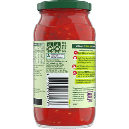 Dolmio Classic Tomato With Basil Pasta Sauce 500g