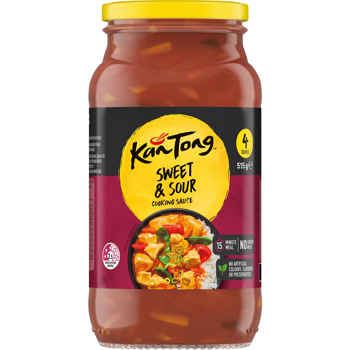Kan Tong Sweet & Sour Stir Fry Cooking Sauce 515g