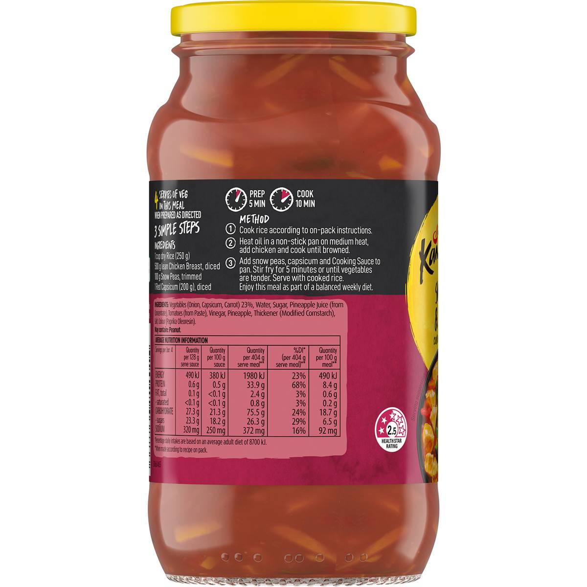 Kan Tong Sweet & Sour Stir Fry Cooking Sauce 515g