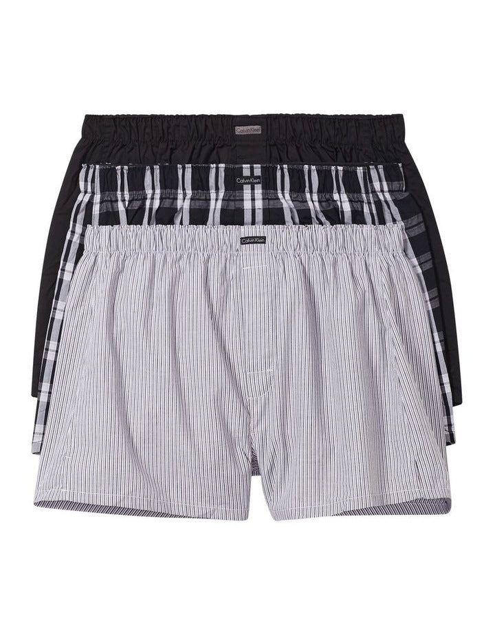 Cotton Classics Woven Boxer 3 Pack in Multi