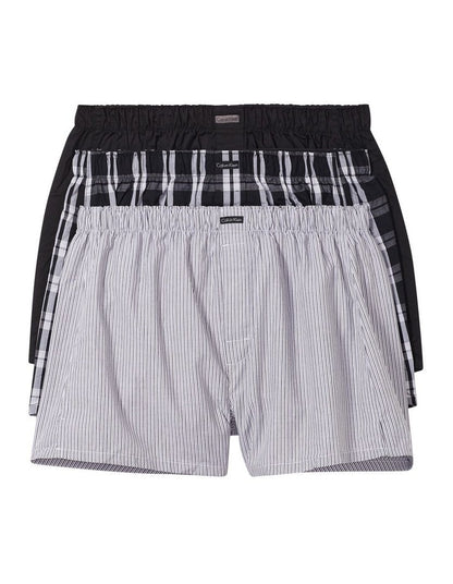 Cotton Classics Woven Boxer 3 Pack in Multi