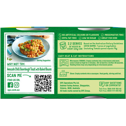 SPC Baked Beans Rich Tomato Salt Reduced 220g x 4 Pack