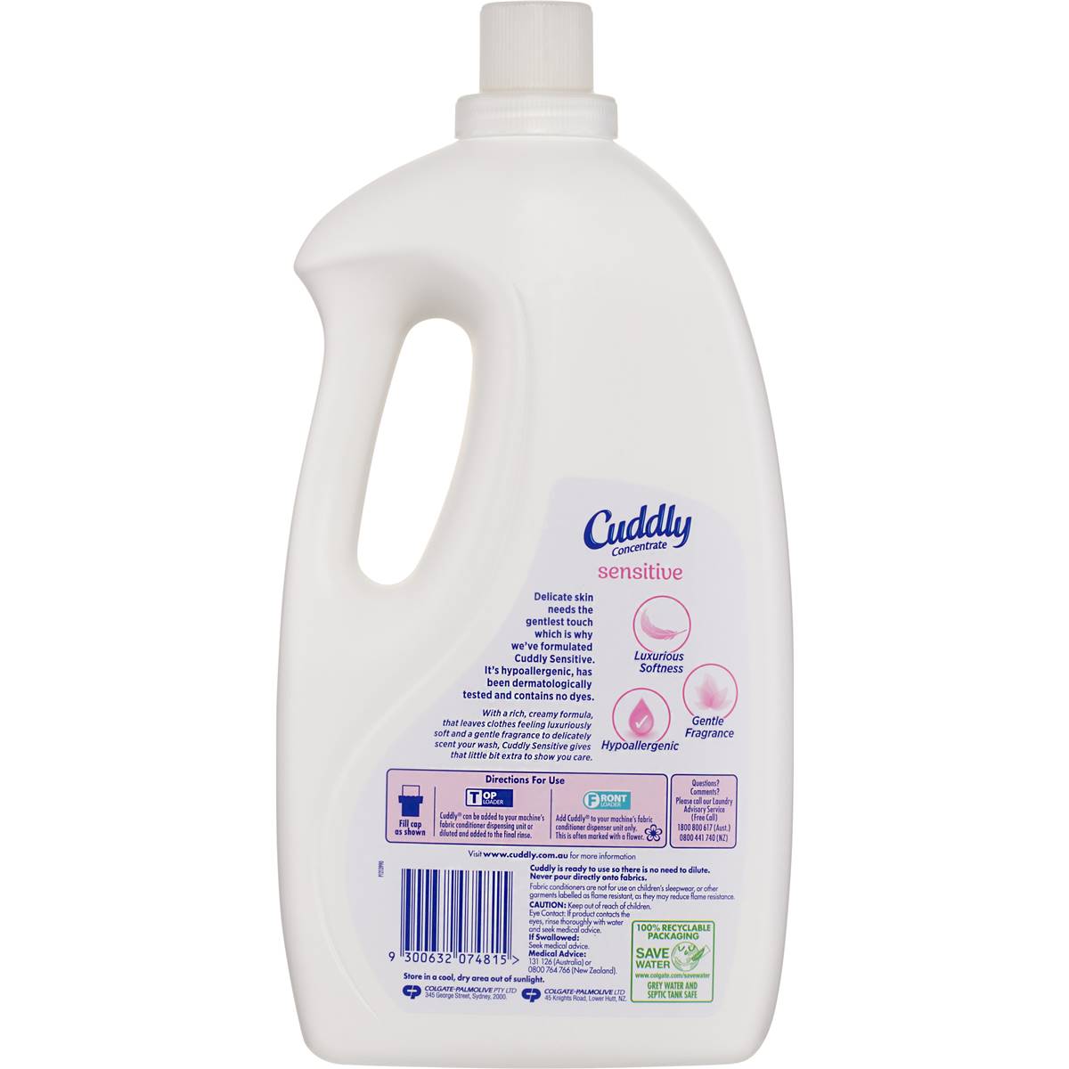Cuddly Ultra Fabric Softener Sensitive 2l