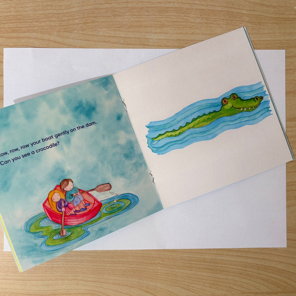 Row, Row, Row Your Boat (Paperback) by Leanne White Aussie Baby Play Books Australian Author