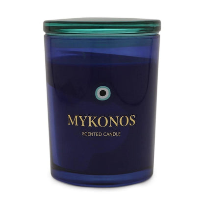 Mykonos Glass Candle