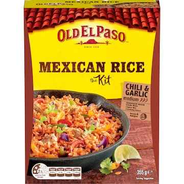 Old El Paso Chili & Garlic Rice Kit Mexican Style 355g