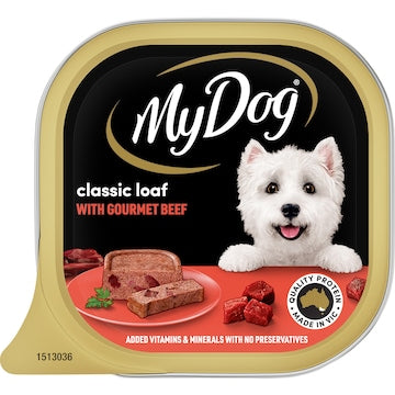 My Dog Adult Classic Loaf Gourmet Beef Wet Food Tray 100g