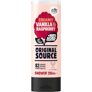 Original Source Body Wash Creamy Vanilla & Raspberry Shower Gel 250mL