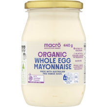 Macro Organic Whole Egg Mayonnaise 440g