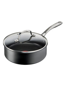 Unlimited Premium Induction Non-Stick Sautepan with Lid 24cm in Gunmental