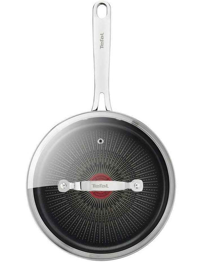 Unlimited Premium Induction Non-Stick Sautepan with Lid 24cm in Gunmental