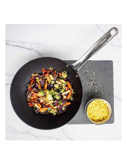 Unlimited Premium Non-stick Induction Wok 28cm in Gunmetal