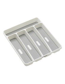 5 Compartment Cutlery Tray in White