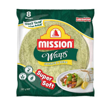 MISSION WRAPS SPINACH & HERB 8 PACK