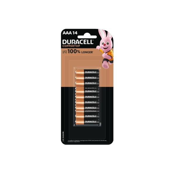 DURACELL COPPERTOP AAA ALKALINE BATTERIES 14 PACK