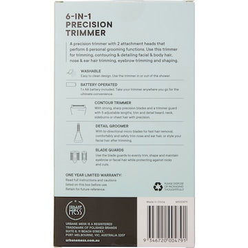 Urbane Mess 6 In 1 Trimmer each