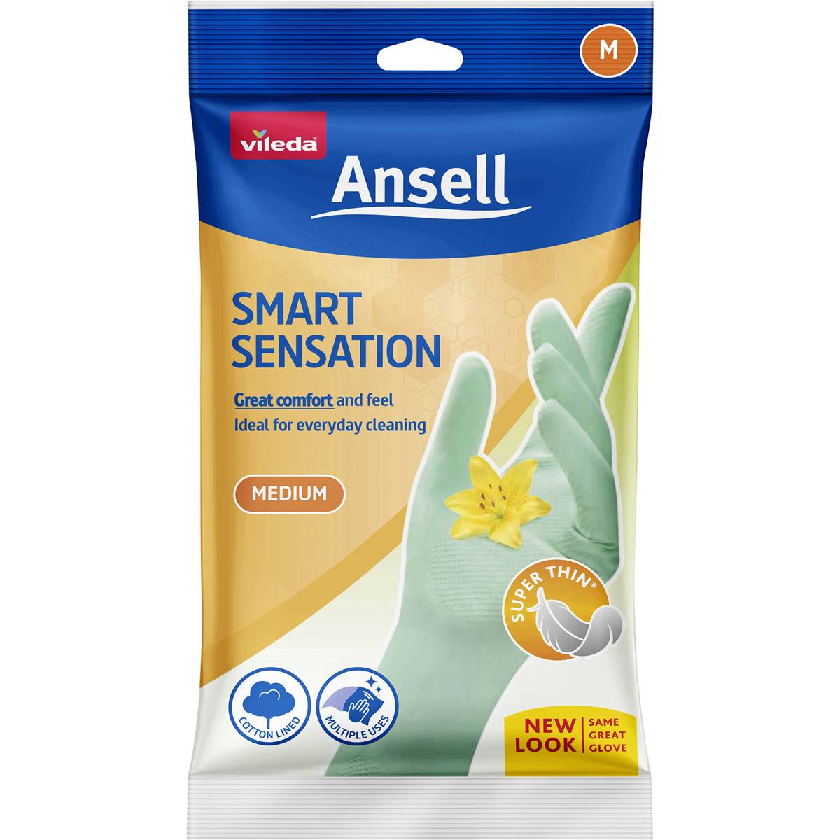 Vileda Ansell Smart Sensation Gloves Medium Pair Each