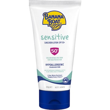 Banana Boat SPF 50+ Sensitive Sunscreen Lotion 200g