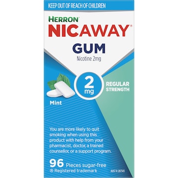 Nicaway Stop Smoking Mint Gum 2Mg 96 pack