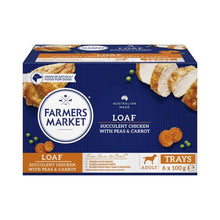 Adult Wet Dog Food Loaf With Chicken Carrots & Peas  6x100g