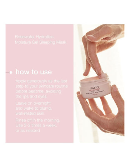 Rosewater Hydration Moisture Gel Sleeping Mask 100g