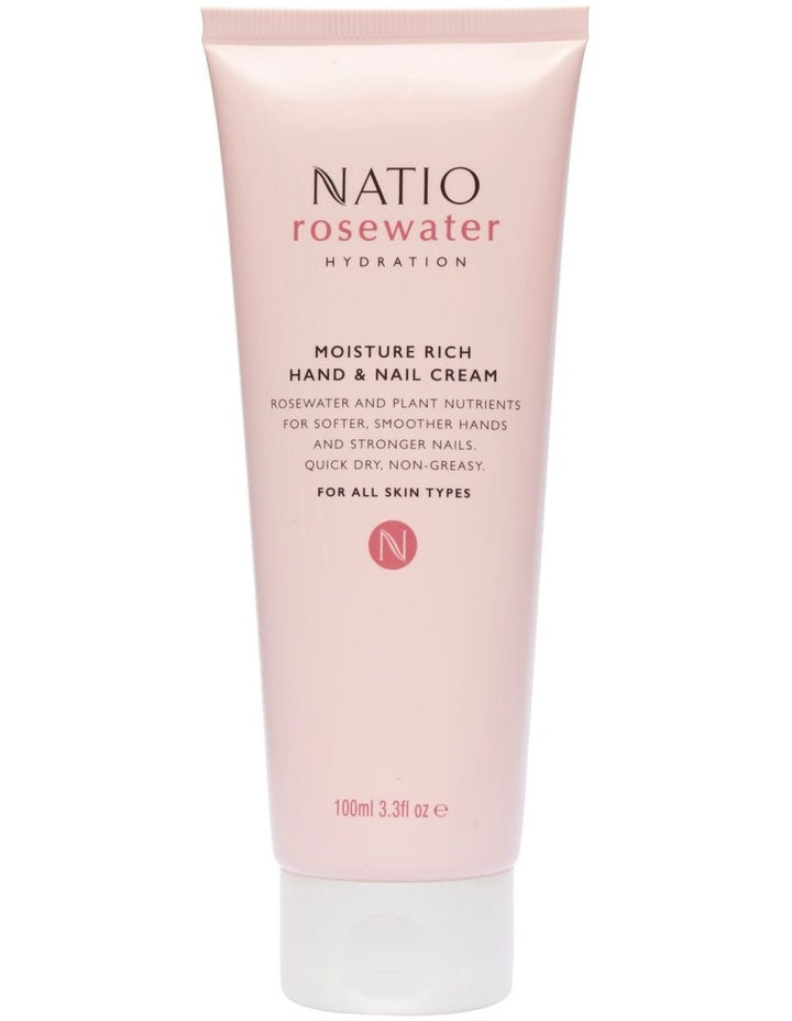 Rosewater Hydration Moisture Rich Hand & Nail Cream 100ml