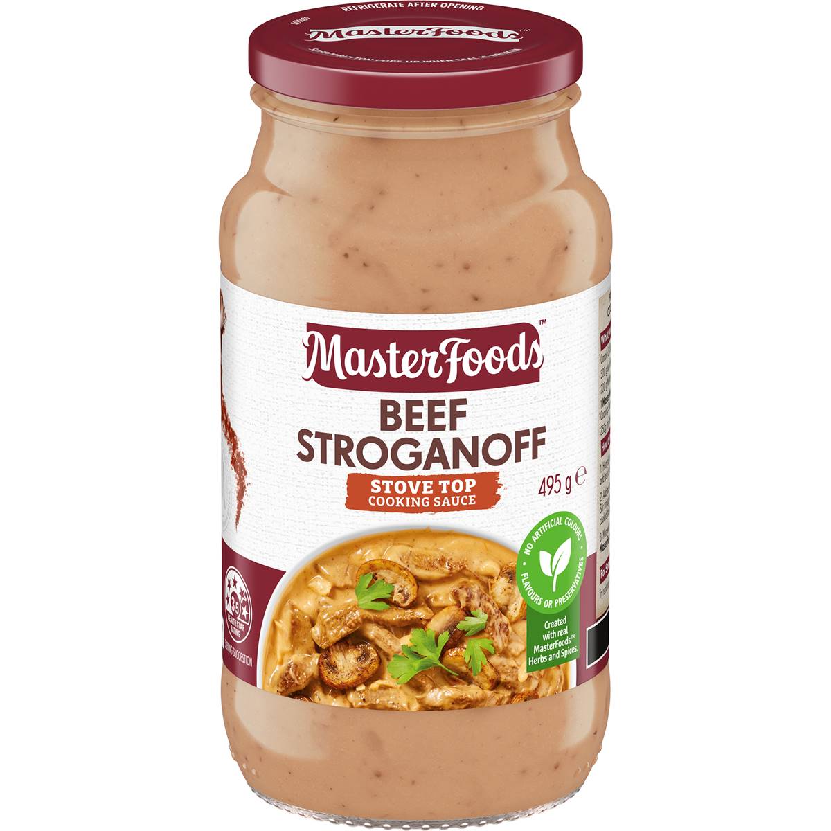 MasterFoods Beef Stroganoff Cooking Sauce 495g