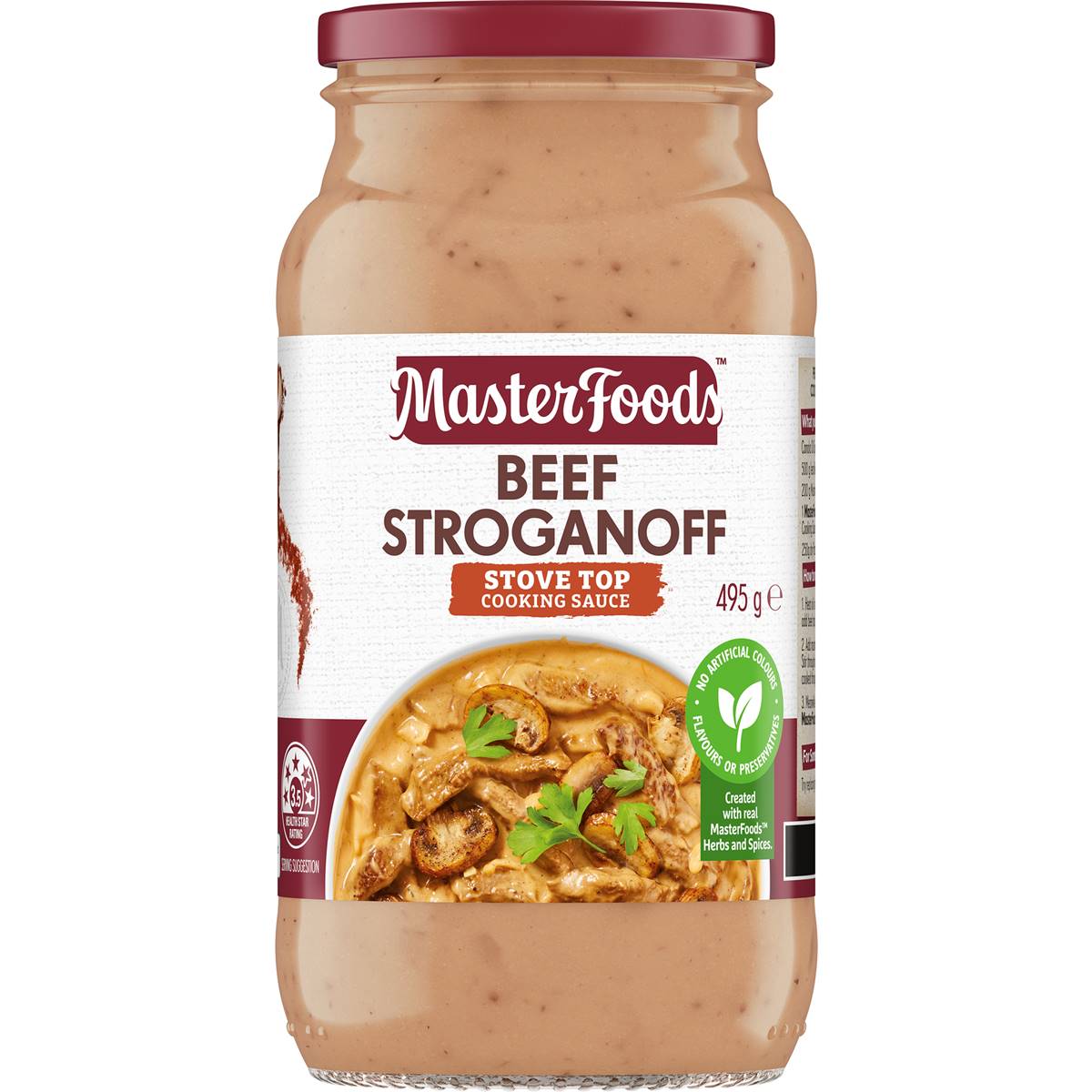 MasterFoods Beef Stroganoff Cooking Sauce 495g