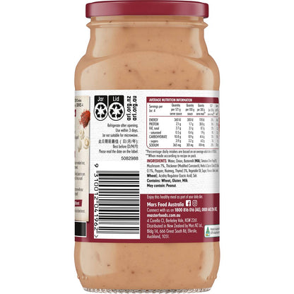 MasterFoods Beef Stroganoff Cooking Sauce 495g