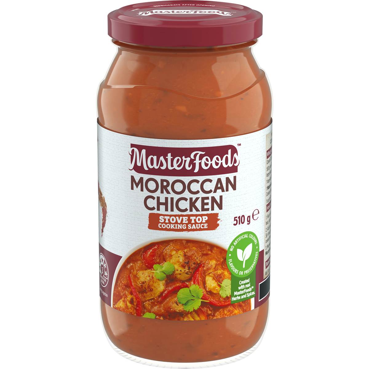 MasterFoods Moroccan Chicken Simmer Sauce 510g