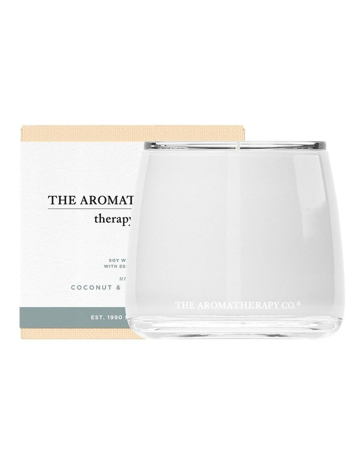 Therapy Unwind Coconut & Water Flower Candle