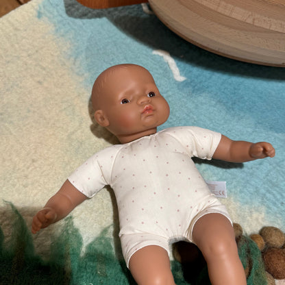 Miniland Soft Body Doll Hispanic Baby Toys 32cm Baby Gifts Idea 18m+