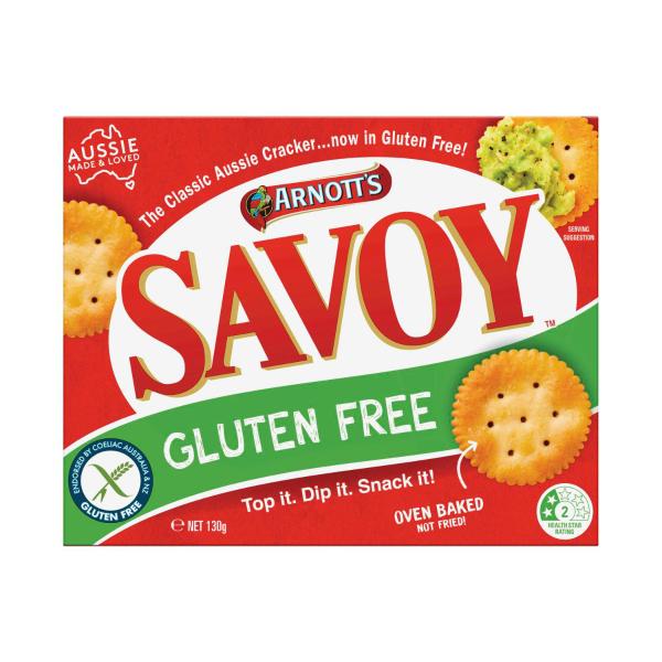 ARNOTTS GLUTEN FREE SAVOY ORIGINAL CRACKERS