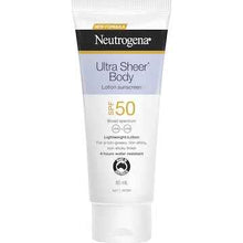 Neutrogena SPF 50 Ultra Sheer Body Lotion Sunscreen 85mL