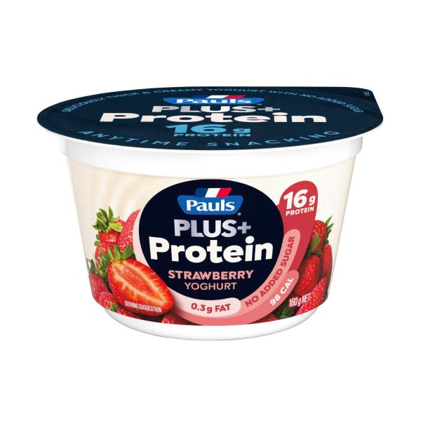 PAULS PLUS PROTEIN YOGHURT STRAWBERRY 160G