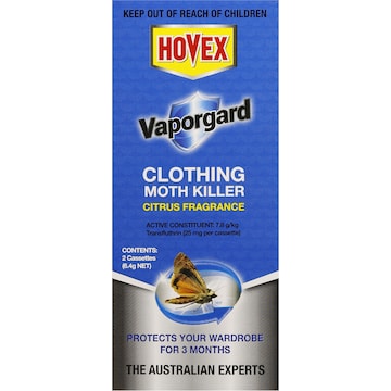 Hovex Vapor Gaurd Moth Killer Clothing Each