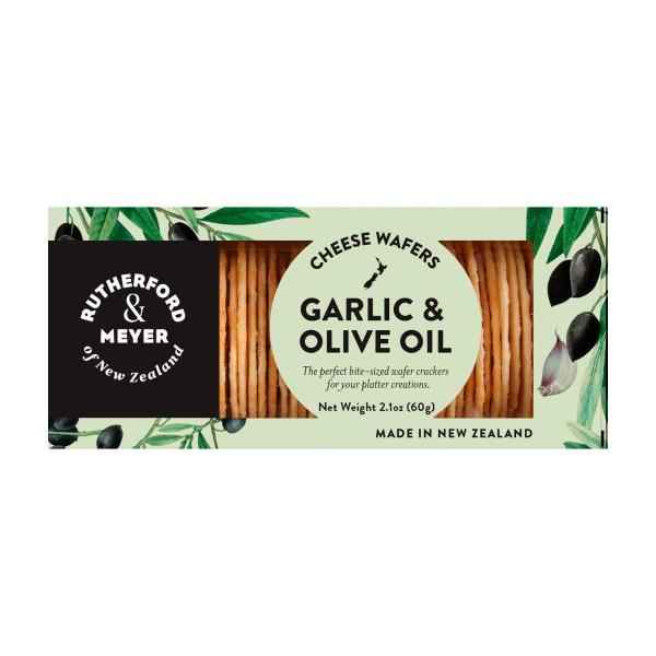 Gourmet Cheese Wafers Garlic & Olive Oil