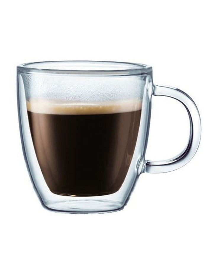 Bistro Espresso Cup Set of 2 150ml in Clear