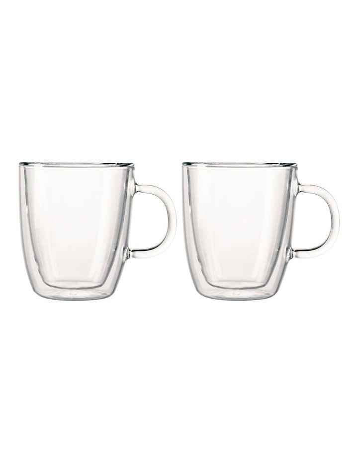 Bistro Medium Cups, 2 Set, 300ml in Clear