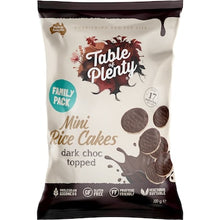 Table Of Plenty Mini Rice Cakes Dark Choc Topped Family Pack 200g