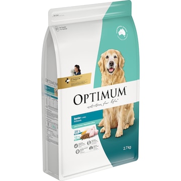 Optimum Senior All Breeds Dry Dog Food Chicken Vegetables & Rice 2.7kg