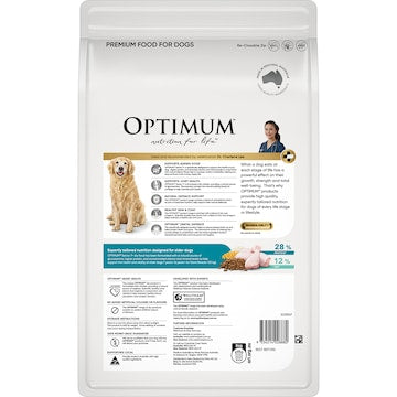 Optimum Senior All Breeds Dry Dog Food Chicken Vegetables & Rice 2.7kg