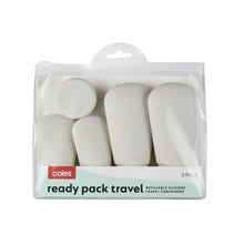 COLES SILICONE REFILLABLE TRAVEL CONTAINERS 1 PACK