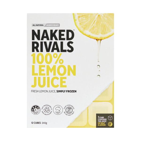 NAKED RIVALS 100% FROZEN LEMON JUICE 240G