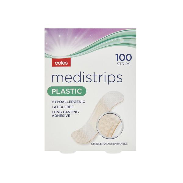 COLES MEDISTRIPS PLASTIC STRIPS