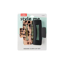 COLES SQUARE CLAW CLIP 2 PACK