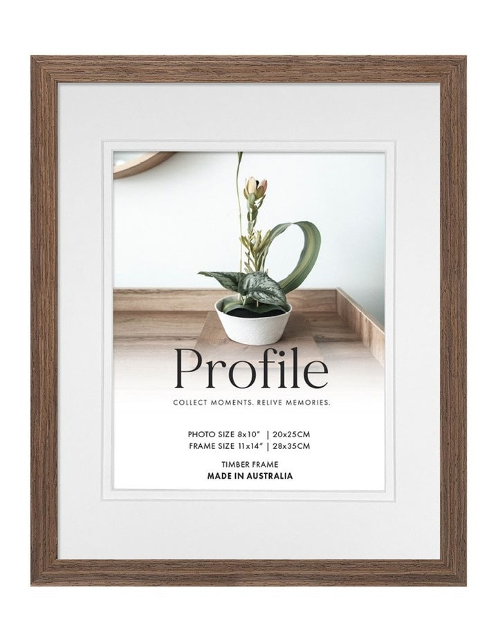 Australian Made Timber Photo Frame 11x14"/8x10" in Chestnut