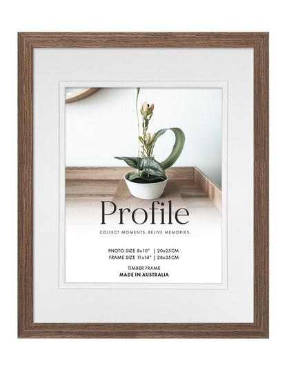 Australian Made Timber Photo Frame 11x14"/8x10" in Chestnut