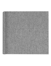 Plush Linen Photo Album 200 Photo Capacity in Grey